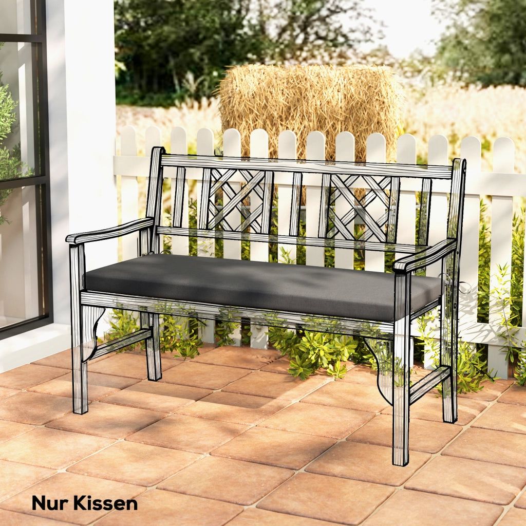 Cuscino da esterno ¨C zephmum ¨C grigio scuro 110x46 cm