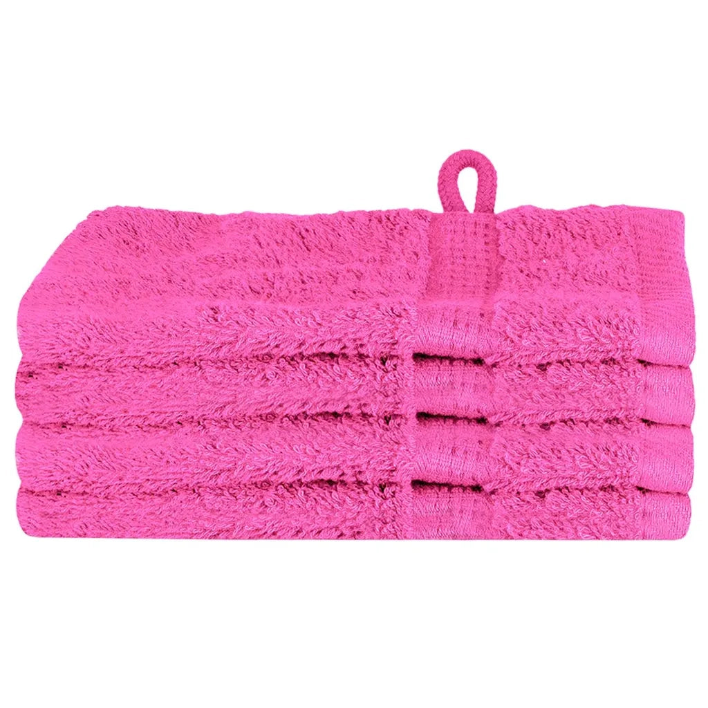 Asciugamano per Ospiti SOLUND 4 pcs Rosa 15 x 21 cm 550 gsm 137513