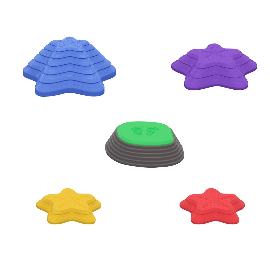 Set tappeti da gioco per bambini ¨C zephmum ¨C stelle marine, 5 pezzi, 80x