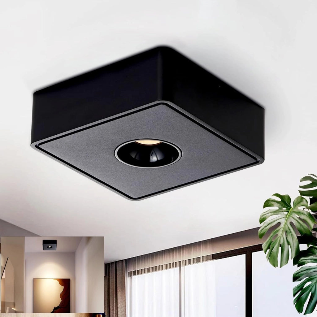 ZMH Faretto da soffitto LED da superficie 7W bianco caldo