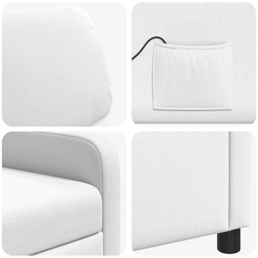 Poltrona reclinabile Bianco Tessuto 42034838