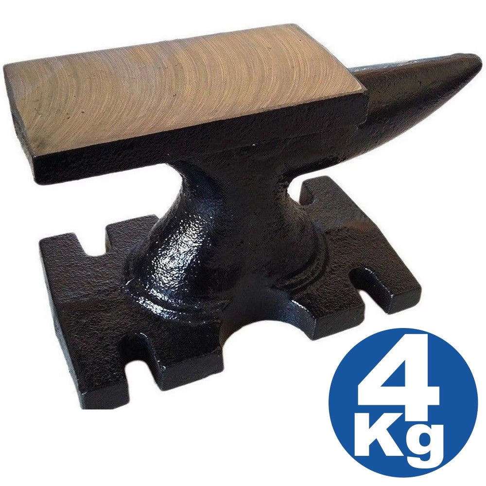 Trade Shop - Incudine 4kg Ferro Per Officina Fabbro Battitore Ferro Orafo Lavorare Metallo -