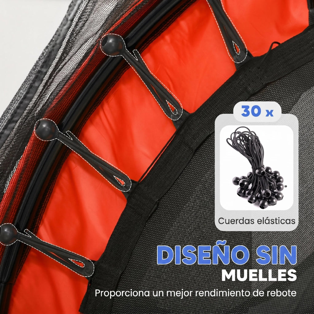 Trampolino per Bambini ¨C Minimal ¨C ?163 cm, Rosso, Acciaio, per Interno ed Esterno