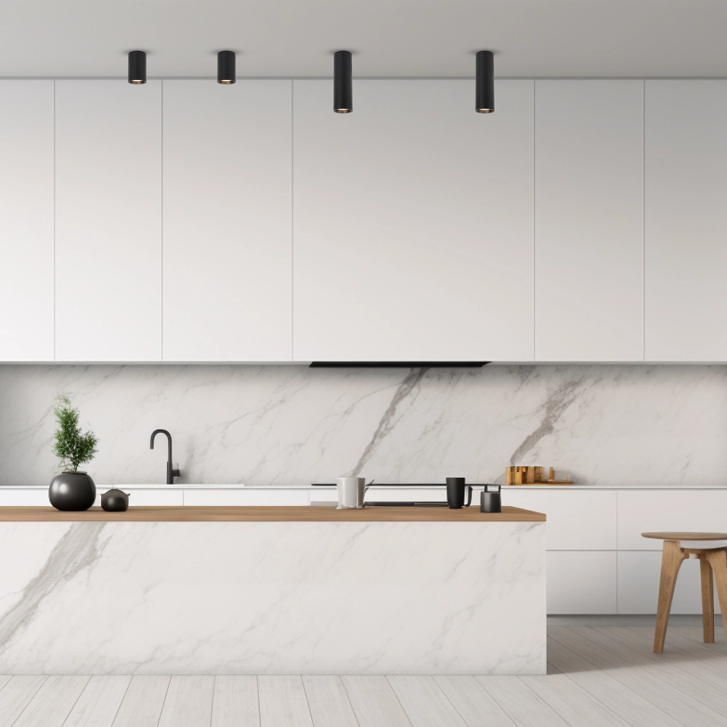 Spot da soffitto tondo nero 20 cm GU10 8W Genesis Milagro