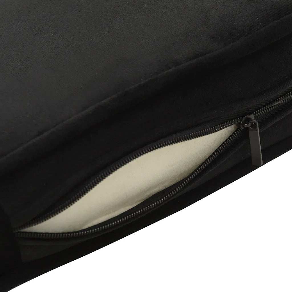 Divano per Cani Nero 60x43x30 cm in Peluche e Similpelle 170960