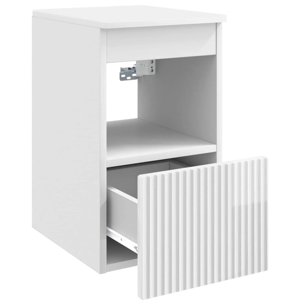Mobile da Bagno Bianco Lucido 30 x 35 x 50 cm 890486
