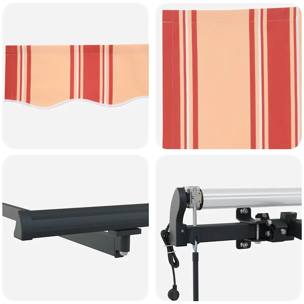 Tenda Retrattile Giallo e Arancione 400 × 300 cm 3330533