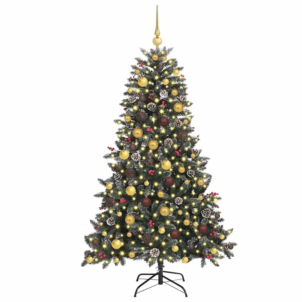 Albero di Natale artificiale con 300 LED Verde 180 cm