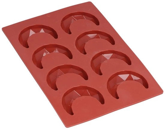Forma per fondant 8-gaats - Muffin in silicone - Torta 3D al cioccolato - Duraturo - Inerte al BPA - Resistente alle temperature - Facile da utilizzare