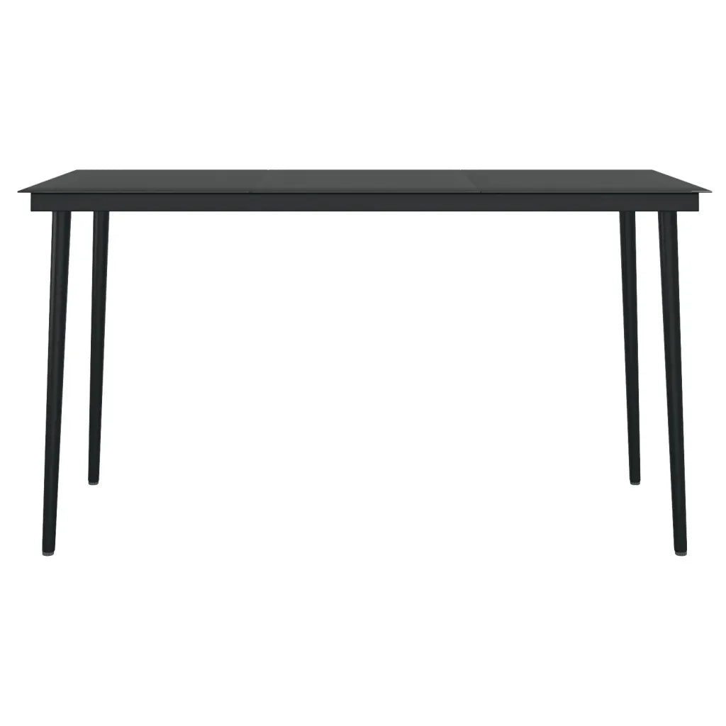 Set Mobili da Pranzo per Giardino 5 pz Nero 3099145