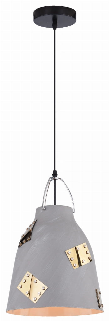 Lampada a sospensione Candellux Patch nera Ø25 E27