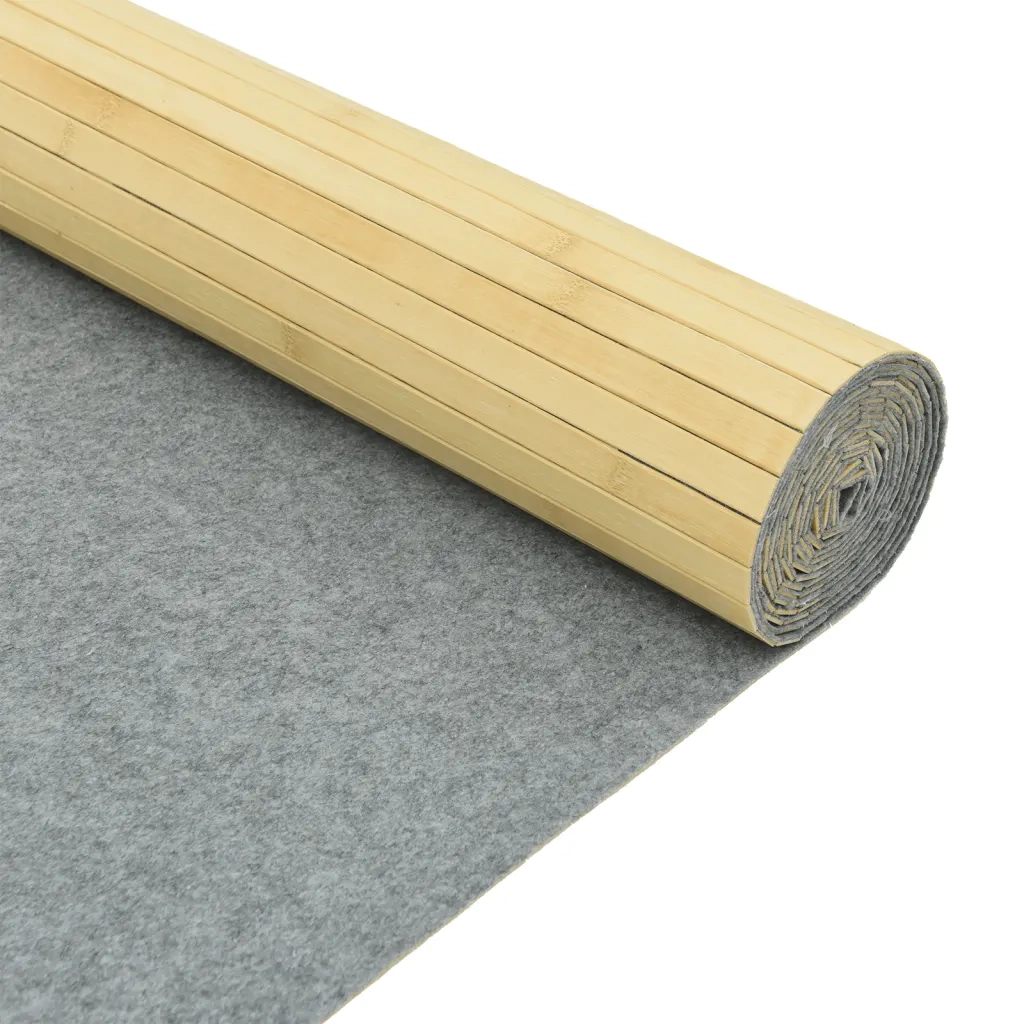 Divisorio Ambienti Naturale Chiaro Larghezza 600 cm Altezza 165 cm in Bambù 377007