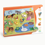 Puzzle educativo 22 pezzi,Puzzlo campo,Djeco,Eta 2+