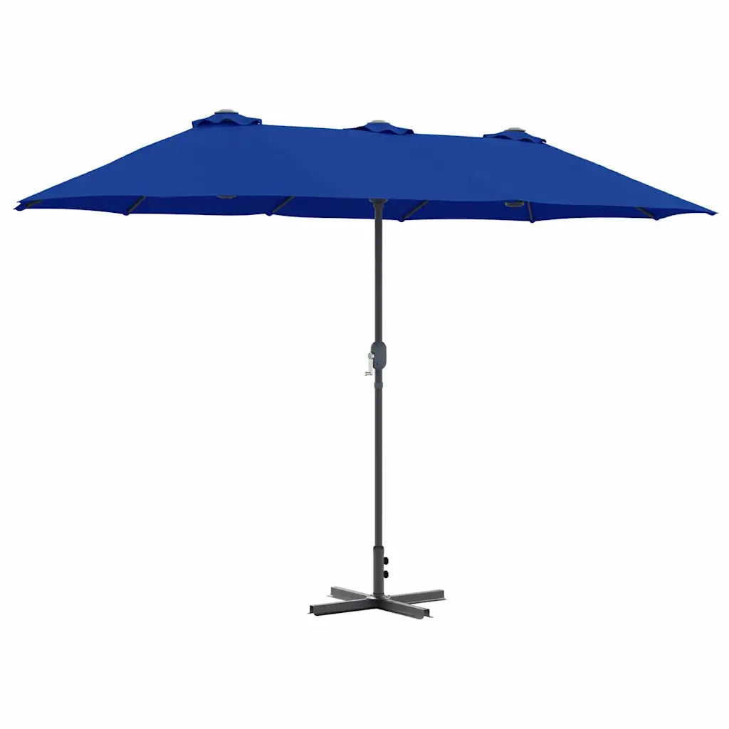 Ombrello da giardino Azzurro 370 x 197 x 239 cm 42003372