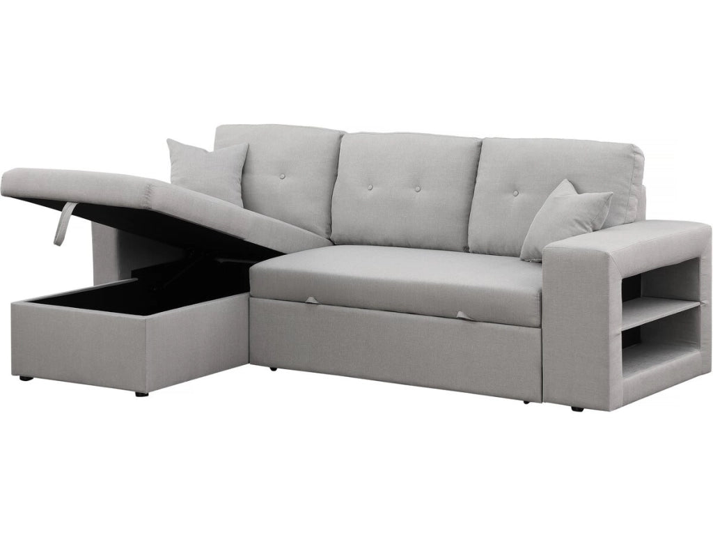Divano letto angolare/reversibile "Axel" - 3 posti - Grigio chiaro