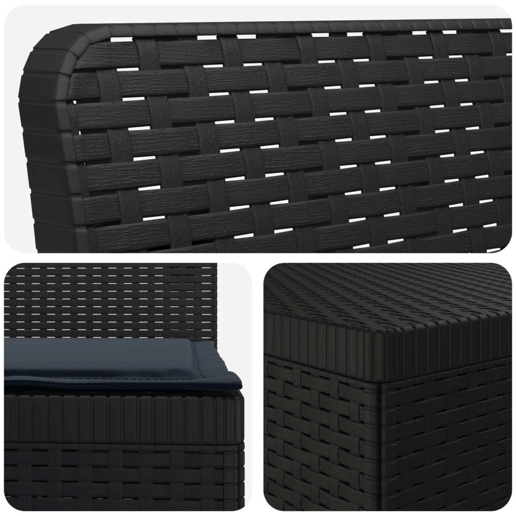 Divano da esterno-Divano da Giardino 3 posti con cuscini in look rattan PP 955894