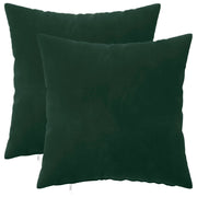 Federa 2 pcs HEERLEN Verde Scuro 45 x 45 cm Velluto 910306