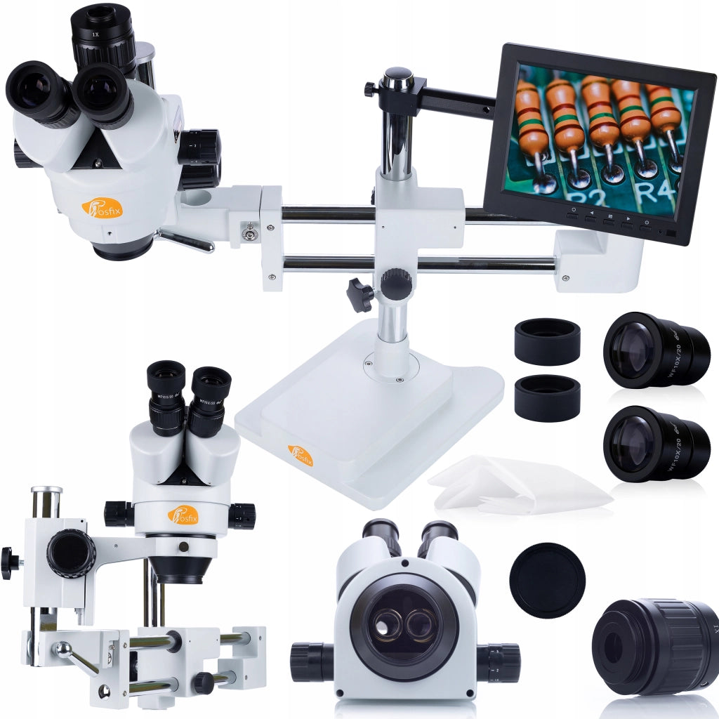 Mikroscopio Stereoscopico Trinoculare Jupiter Pro MSJP-T-SDMS1 – Set con Display 8" e Supporto