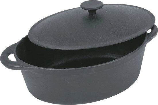 Piastra per grigliare, ovoidale, 4 litri (501509), nero