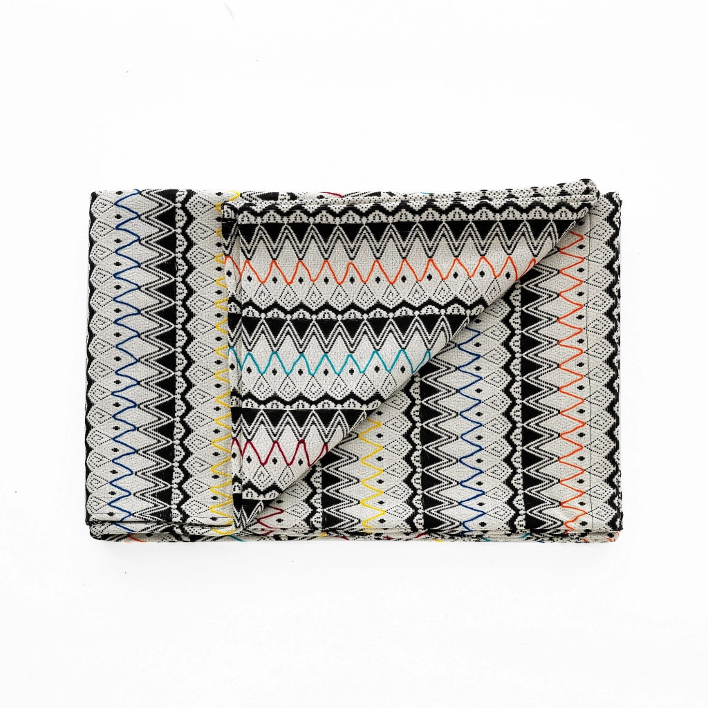 Plaid in cotone multicolore cm. 135 x 190