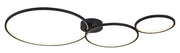 Plafoniera LED moderna nera 3 anelli 38W Rabalux Formand