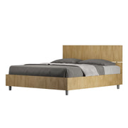 BS COM Letto matrimoniale contenitore 160x190 testata dritta quercia