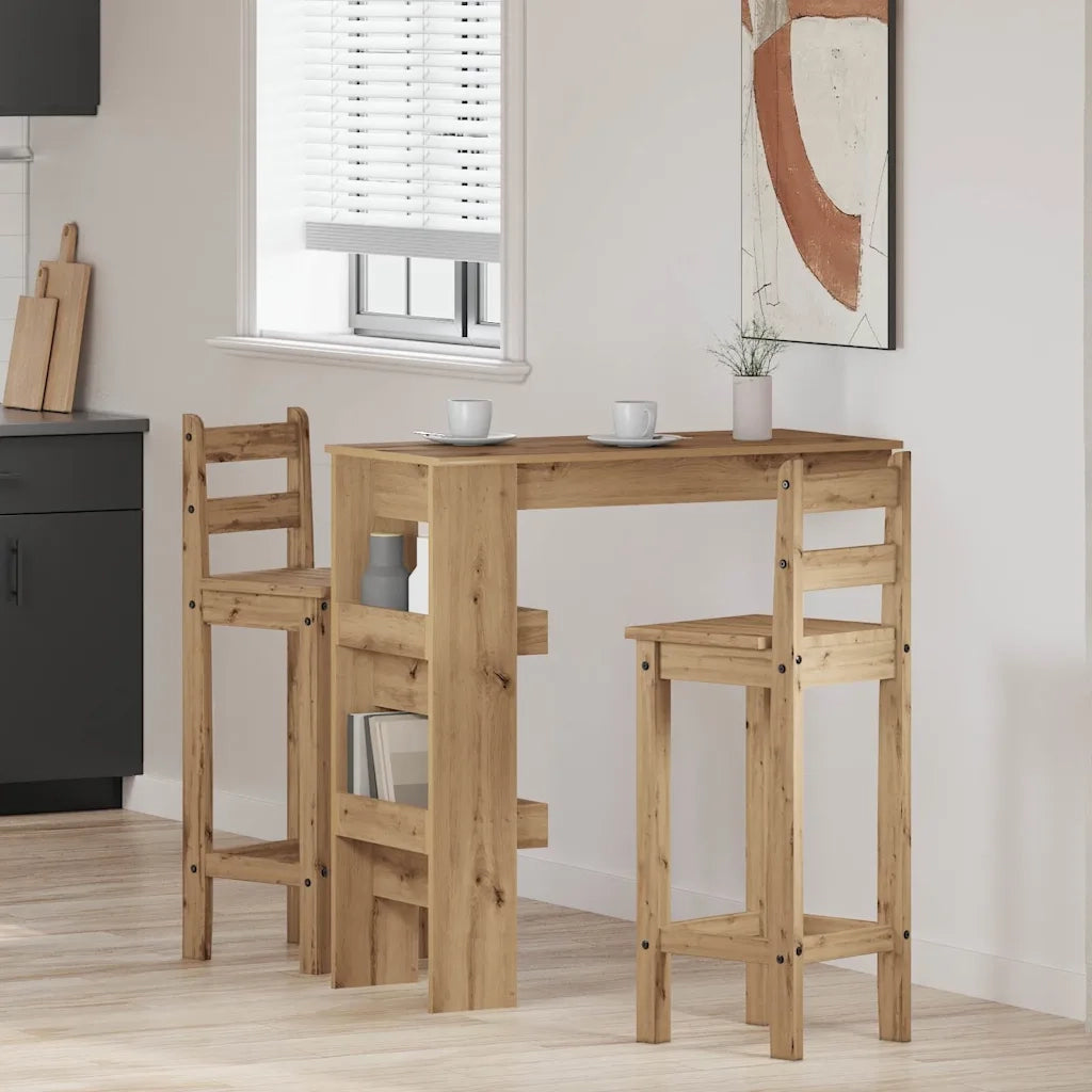 Bancone da Muro Rovere Artigianale Legno Multistrato