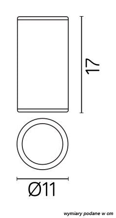 Plafoniera esterna spot SU-MA Adela nera 11cm E27 IP54