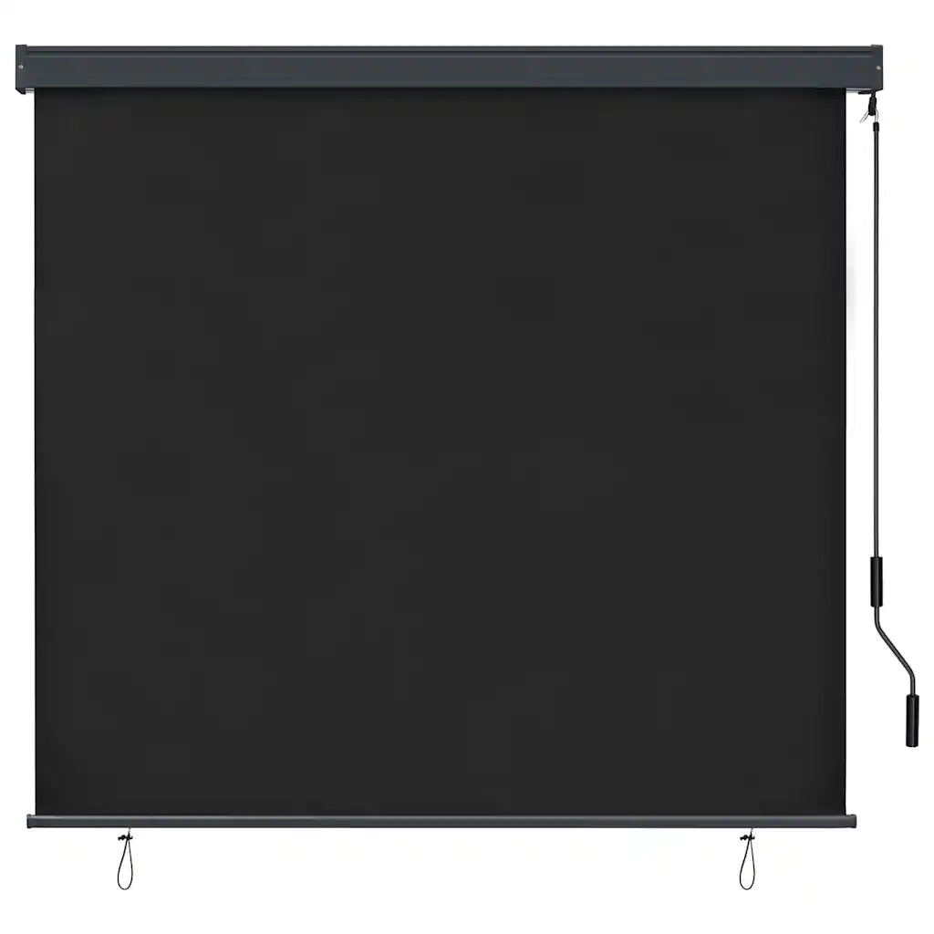Tenda a rullo | Tenda avvolgibile Antracite 180 x 250 cm Tessuto e Alluminio