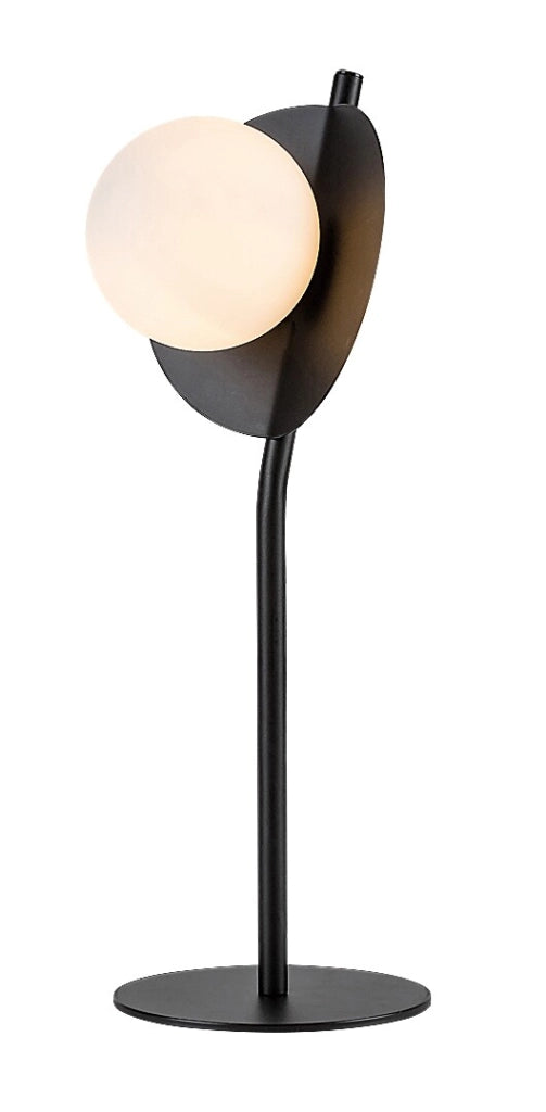 Lampada da tavolo Jules nera sfera vetro G9 Rabalux