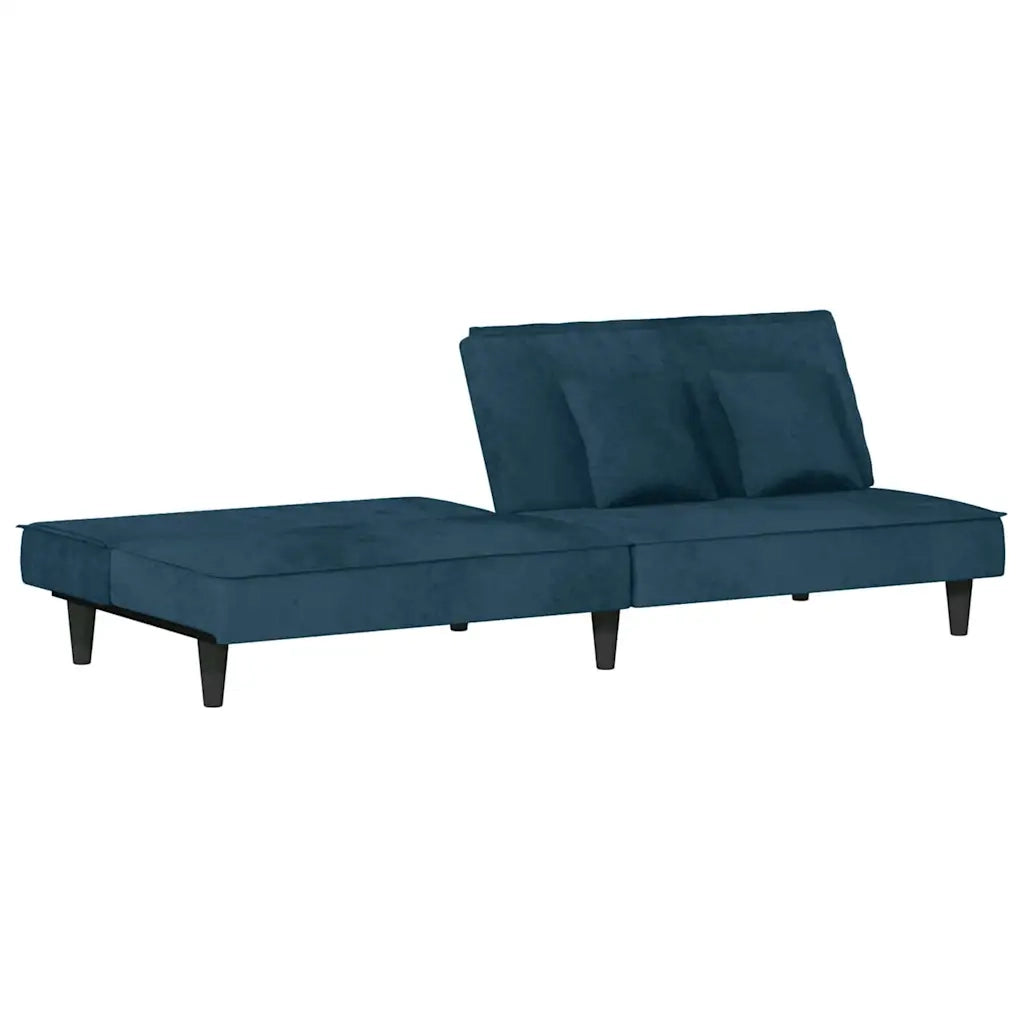 Divano Letto-Sofa Letto-Daybed Blu in Velluto