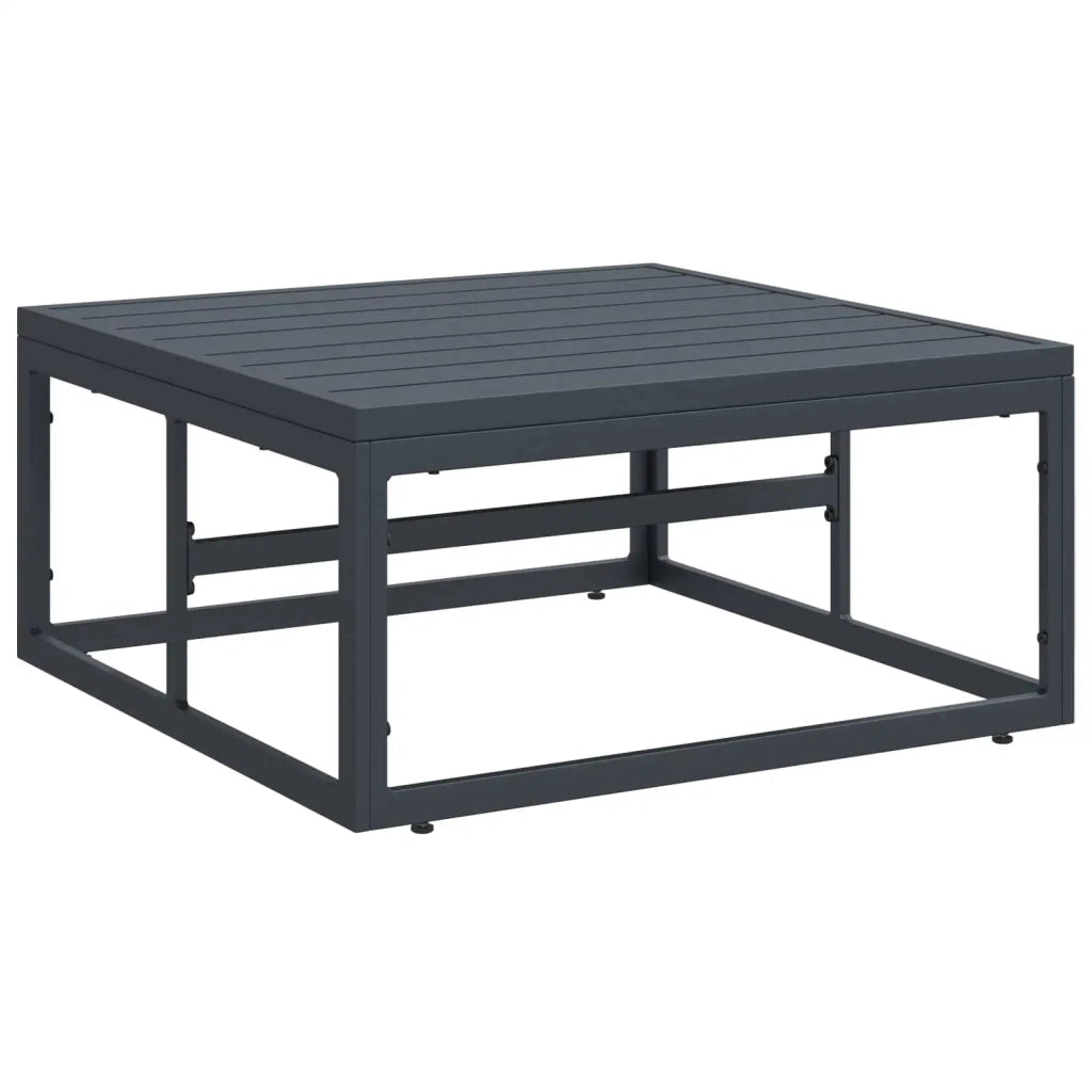 Set Divano da Giardino con cuscino 6 pcs Nero Acciaio