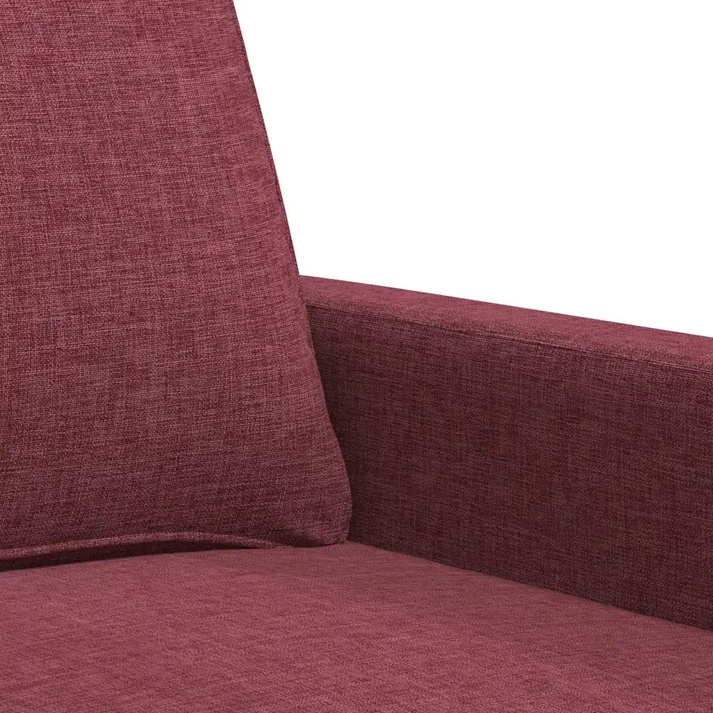 Divano a 3 Posti-Sofa 3 Posti Rosso Vino 180 cm in Tessuto 803639