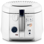De'Longhi F28533.W1 RotoFry Friggitrice Cestello Rotante 1 Kg 1.3 L 1800 W Timer Digitale Vasca Antiaderente colore Bianco