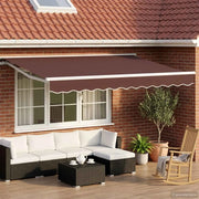 Tenda retrattile manuale Marrone 3 x 2,5 m 3420217