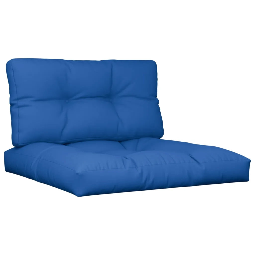 Cuscini per Pallet 2 pz Blu Reale in Tessuto 360721