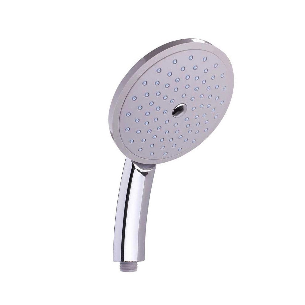 Trade Shop - Doccetta Per Doccia Universale Massage 15cm Tropical Manopola Soffione Silver -