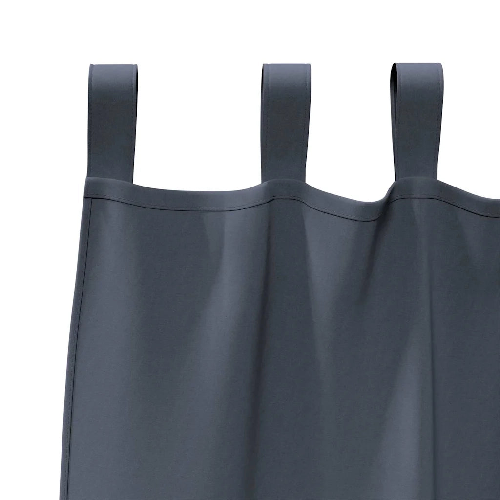 Tende Blackout con Anelli 2 pcs Antracite 260 x 140 cm 4107562