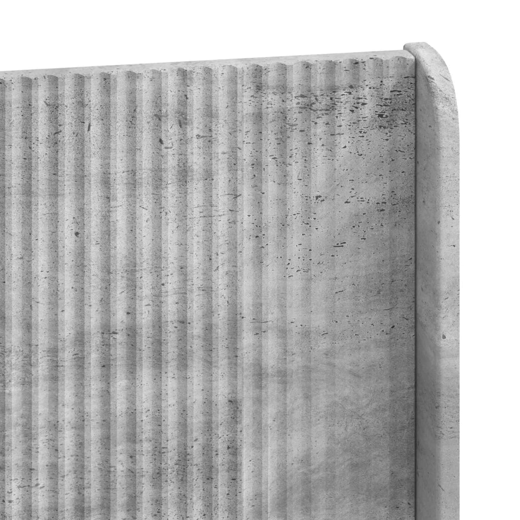 Testiera Letto Grigio Cemento Legno ingegnerizzato 889758