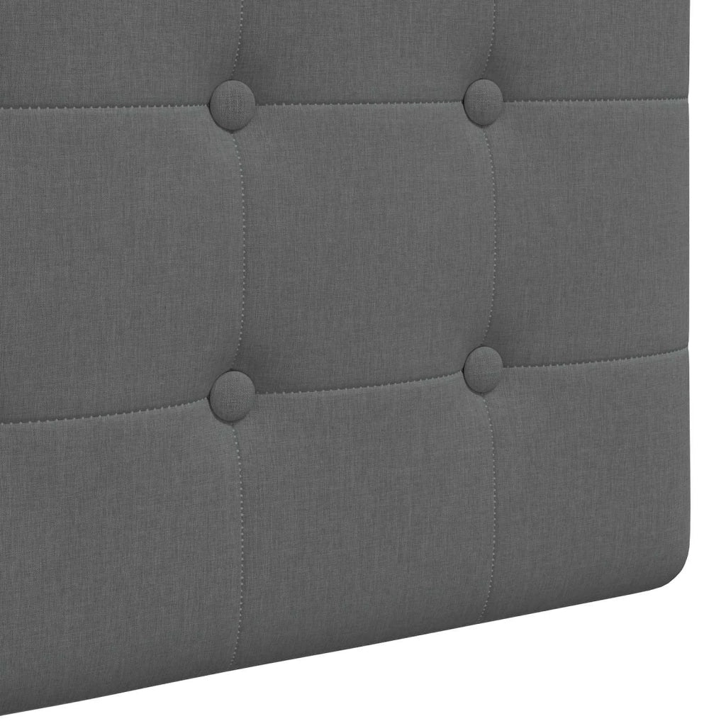 Testiera sospesa Grigio scuro Tessuto 42031929