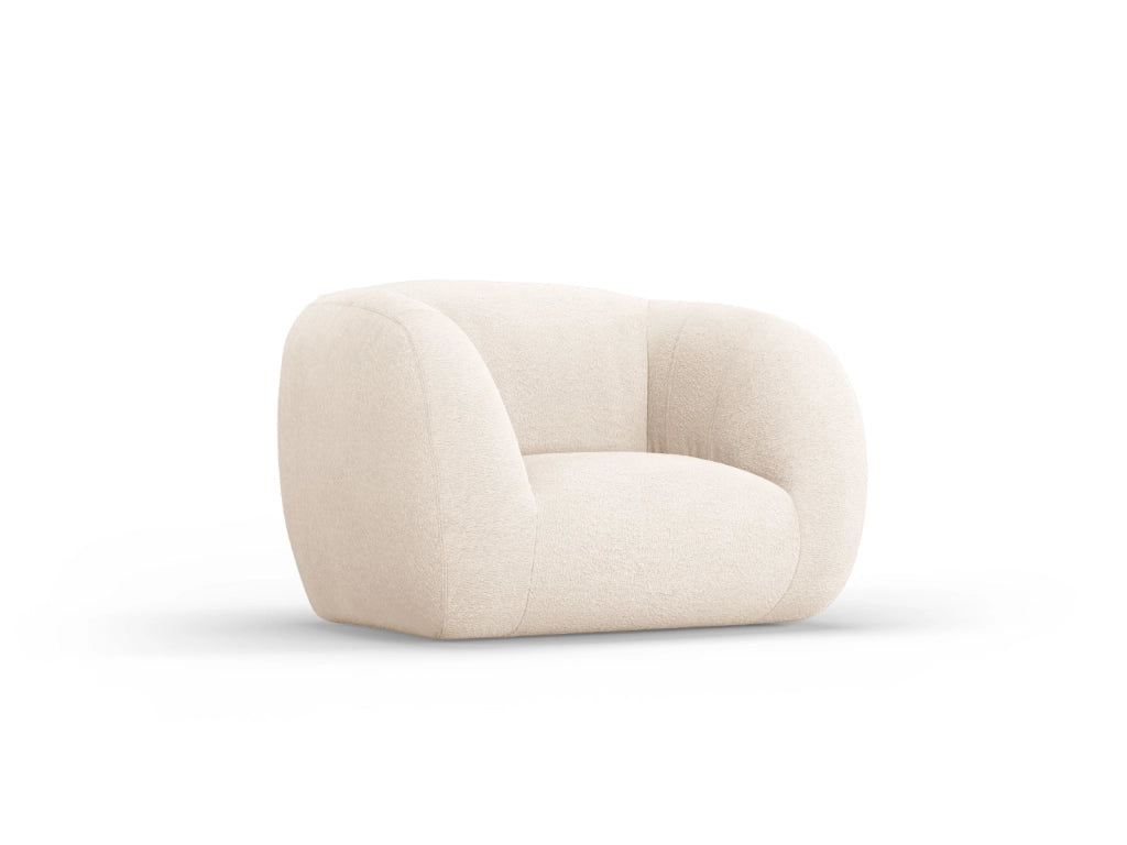 Cosmopolitan Design - Poltrona "Essen" in bouclé beige 