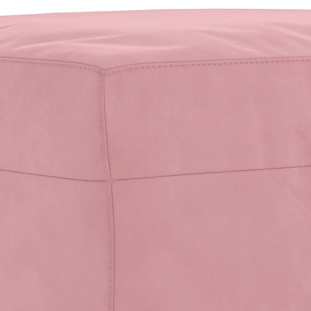 Set di Divani 3 pz con Cuscini rosa in Velluto 3202263