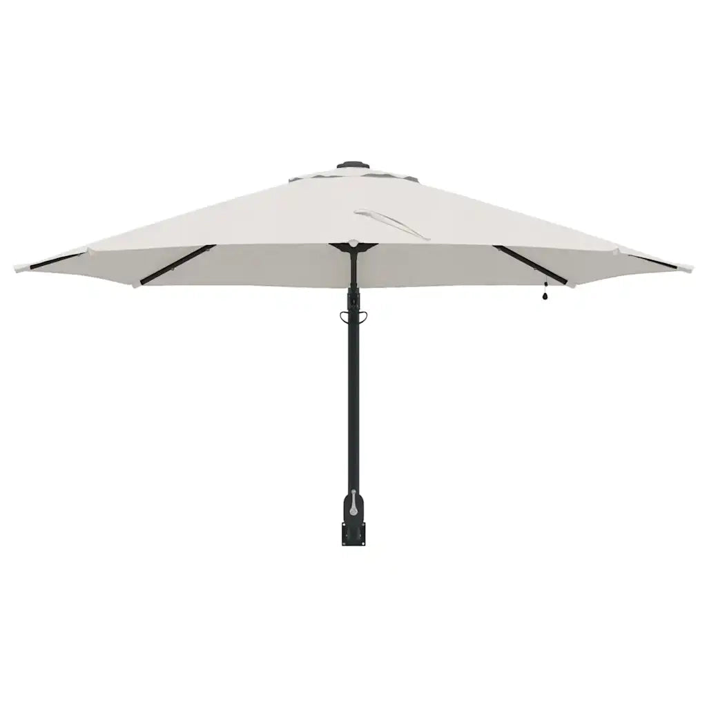 Ombrello da giardino Beige e Nero 248 x 248 x 148 cm