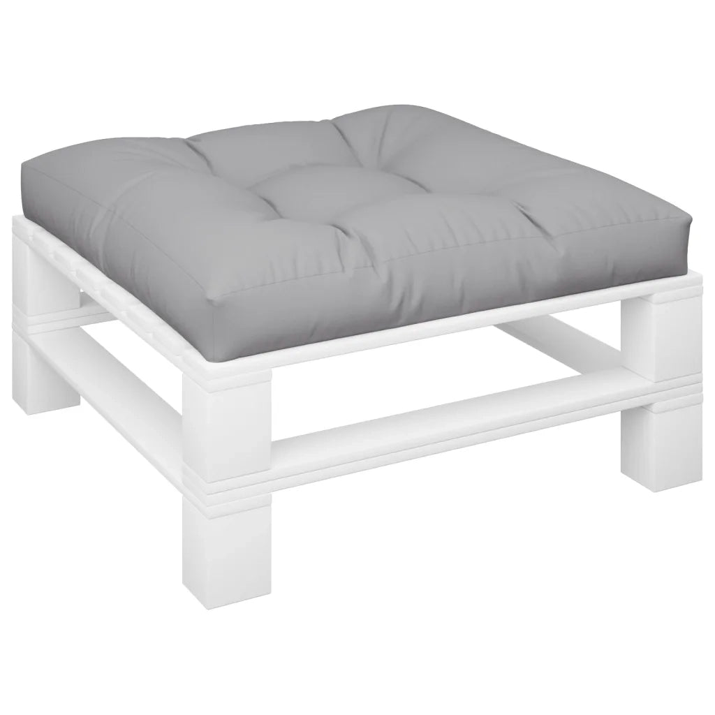 Cuscino per Pallet Grigio 70x70x12 cm in Tessuto 360470