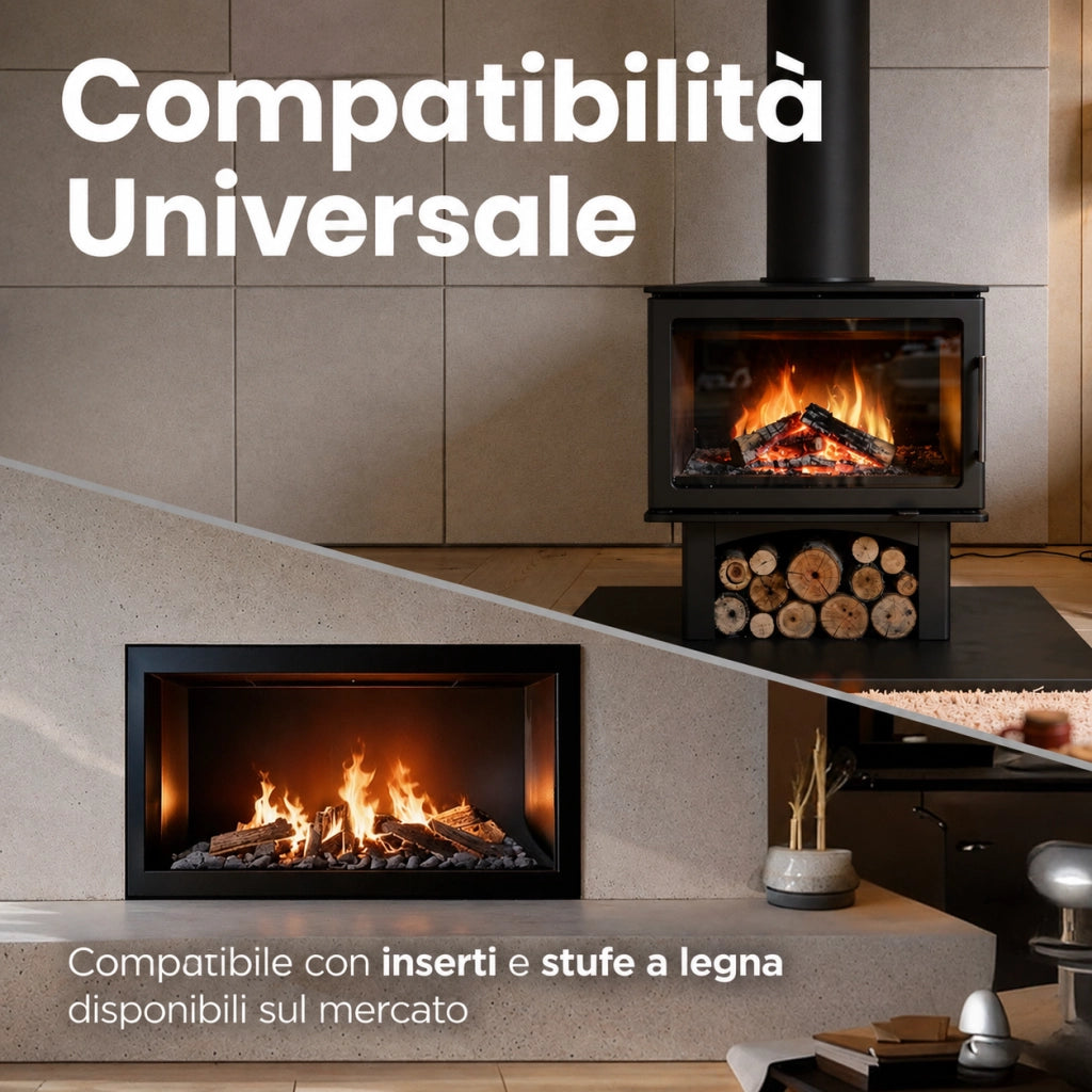 372 x 338 x 4 mm - Vetro per stufa a legna - vetro camino di ricambio - vetro per caminetto resistente al fuoco - France Vitre