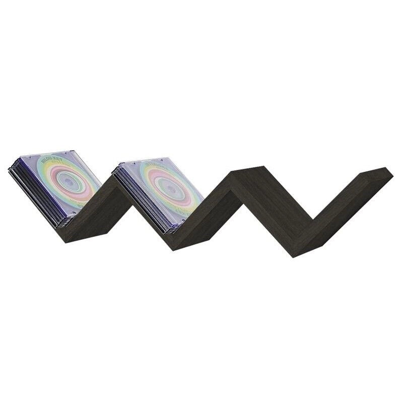 MENSOLA ZIG ZAG DIMENSIONI 59X12X12 CM IN COLORE WENGÈ