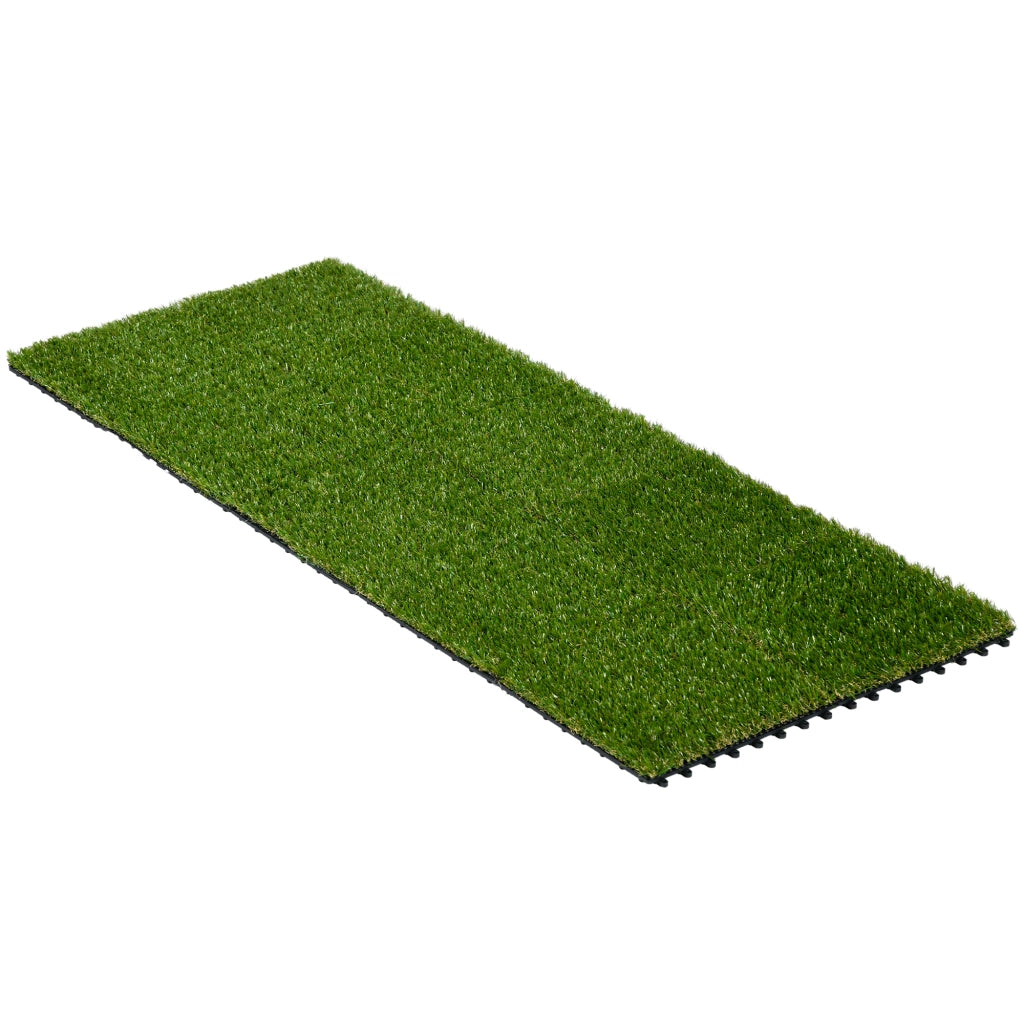 Tappeto erba sintetica 10 pezzi ¨C zephmum ¨C 30x30 cm verde scuro