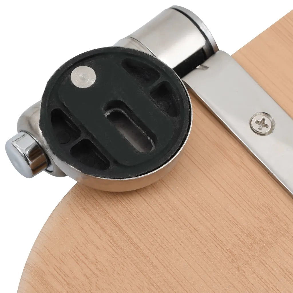 Tavoletta WC Coperchio Chiusura Morbida MDF Design a Bambù 143926