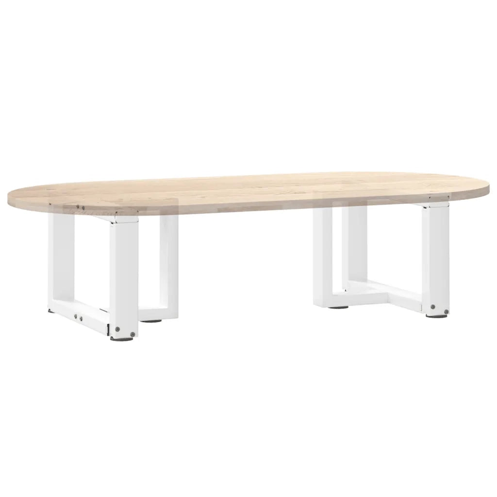 Gambe per Tavolino da Caff¨¨ a Forma di T 2 pz-Set di 2 Gamba per Tavolo Bianche 40x25x(30-31) cm Acciaio