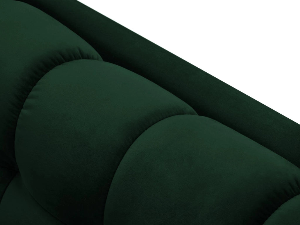 Cosmopolitan Design - Divano "Bali" 2 posti in velluto verde bottiglia 